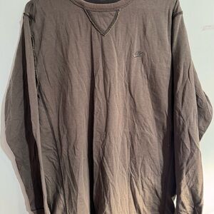 Nike Brown Long-Sleeve Crewneck Sweatshirt